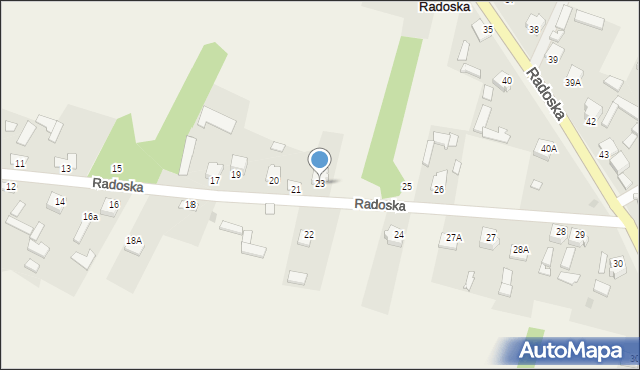 Radoska, Radoska, 23, mapa Radoska