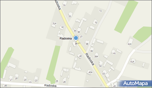 Radoska, Radoska, 35, mapa Radoska