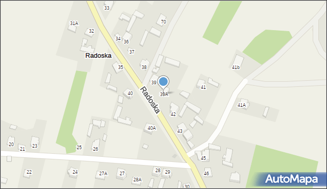 Radoska, Radoska, 39A, mapa Radoska