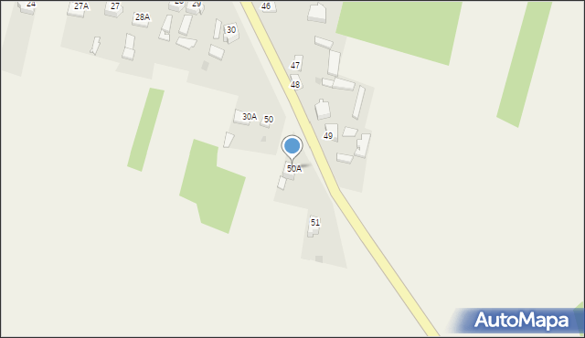 Radoska, Radoska, 50A, mapa Radoska