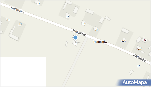 Radostów, Radostów, 17, mapa Radostów
