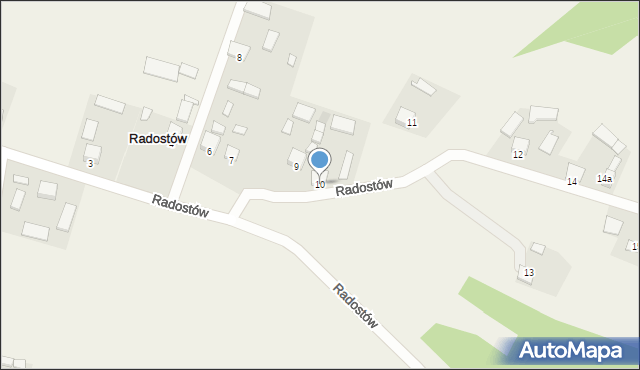 Radostów, Radostów, 10, mapa Radostów