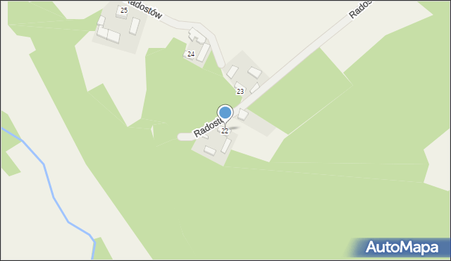 Radostów, Radostów, 22, mapa Radostów