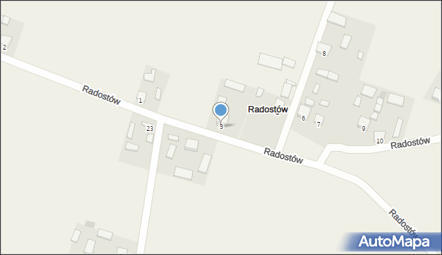 Radostów, Radostów, 3, mapa Radostów