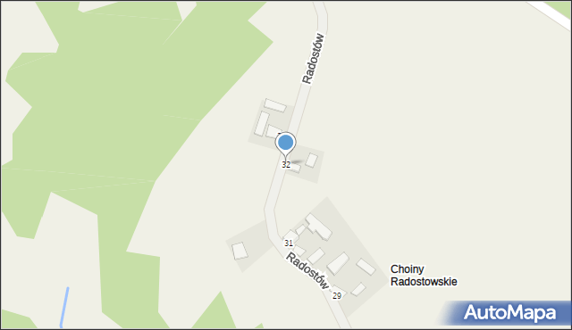 Radostów, Radostów, 32, mapa Radostów