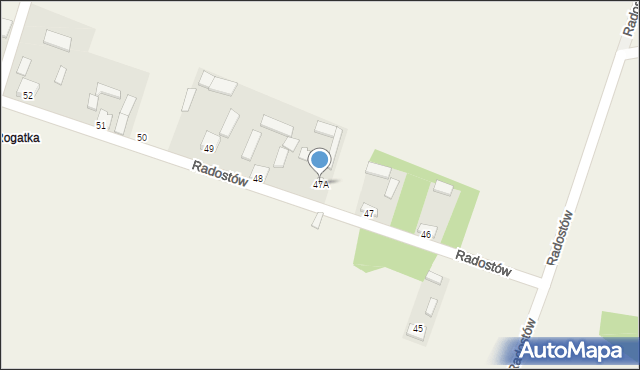 Radostów, Radostów, 47A, mapa Radostów