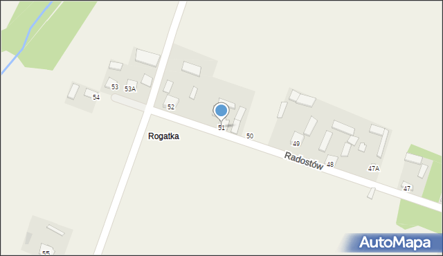 Radostów, Radostów, 51, mapa Radostów