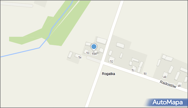 Radostów, Radostów, 53A, mapa Radostów