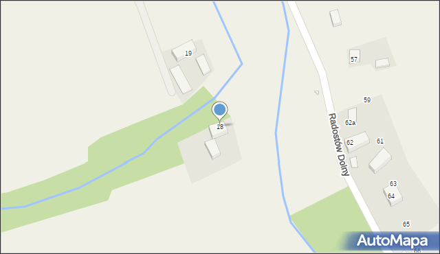 Radostów Dolny, Radostów Dolny, 18, mapa Radostów Dolny