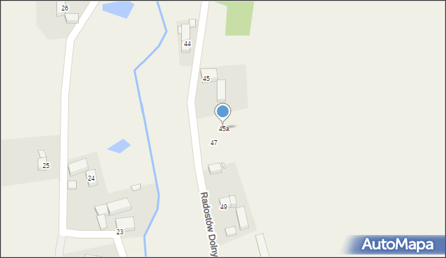 Radostów Dolny, Radostów Dolny, 45a, mapa Radostów Dolny