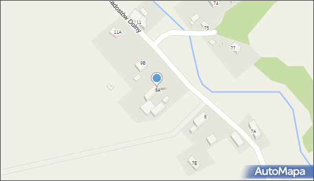 Radostów Dolny, Radostów Dolny, 9A, mapa Radostów Dolny
