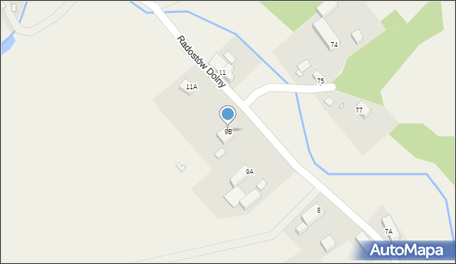 Radostów Dolny, Radostów Dolny, 9B, mapa Radostów Dolny