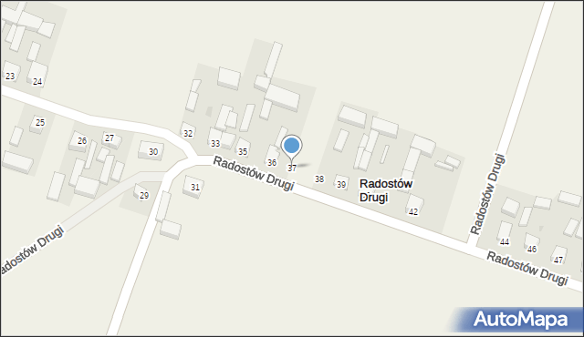 Radostów Drugi, Radostów Drugi, 37, mapa Radostów Drugi