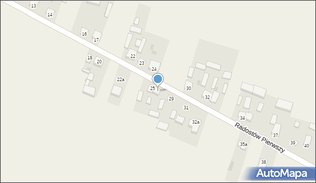 Radostów Pierwszy, Radostów Pierwszy, 27, mapa Radostów Pierwszy