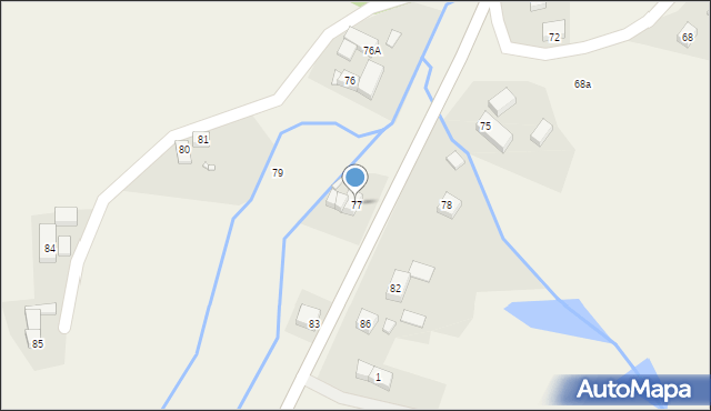 Radostów Średni, Radostów Średni, 77, mapa Radostów Średni