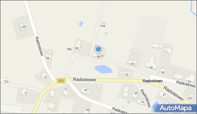 Radostowo, Radostowo, 64, mapa Radostowo