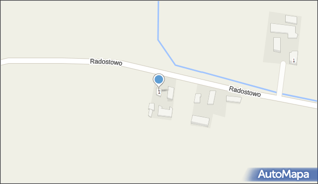 Radostowo, Radostowo, 1, mapa Radostowo