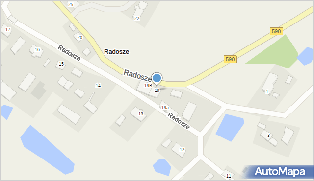 Radosze, Radosze, 19, mapa Radosze