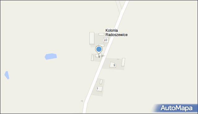 Radoszewice, Radoszewice, 8, mapa Radoszewice