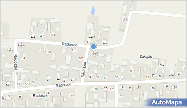 Radoszki, Radoszki, 109, mapa Radoszki