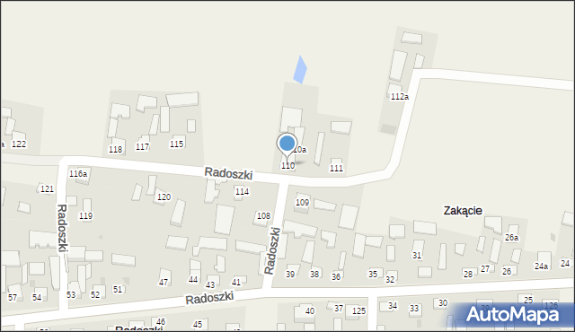 Radoszki, Radoszki, 110, mapa Radoszki