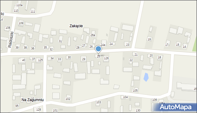 Radoszki, Radoszki, 25, mapa Radoszki