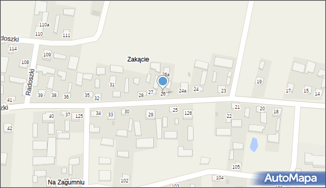 Radoszki, Radoszki, 26, mapa Radoszki