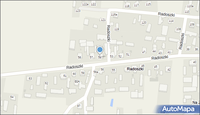 Radoszki, Radoszki, 54, mapa Radoszki