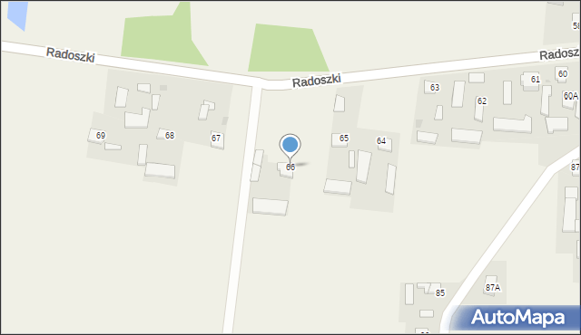 Radoszki, Radoszki, 66, mapa Radoszki