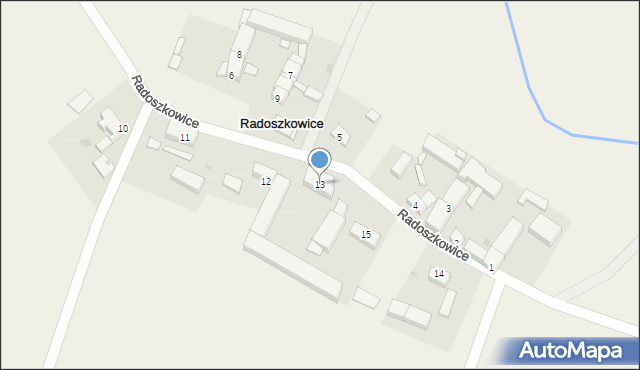 Radoszkowice, Radoszkowice, 13, mapa Radoszkowice