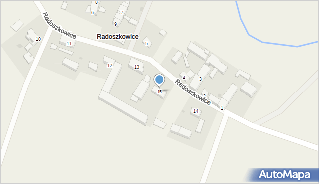 Radoszkowice, Radoszkowice, 15, mapa Radoszkowice