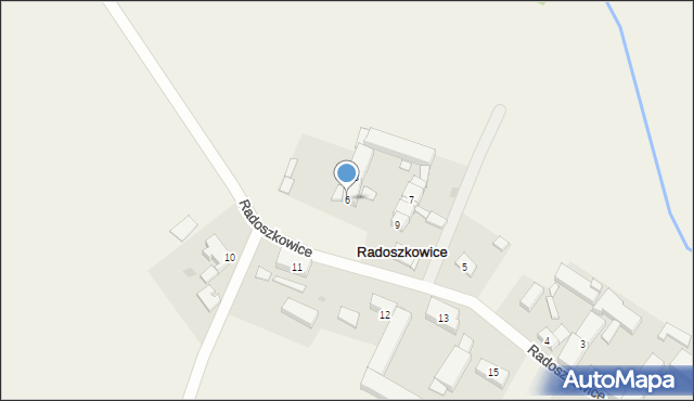 Radoszkowice, Radoszkowice, 6, mapa Radoszkowice