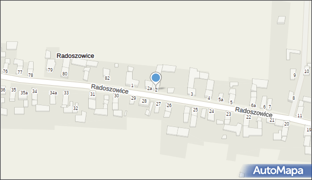 Radoszowice, Radoszowice, 2, mapa Radoszowice