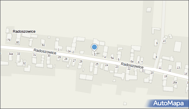 Radoszowice, Radoszowice, 3, mapa Radoszowice