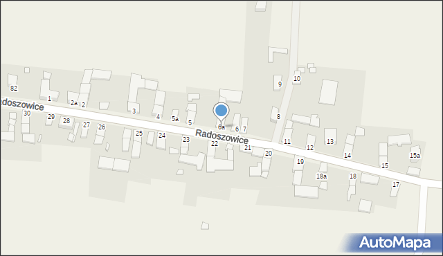 Radoszowice, Radoszowice, 6a, mapa Radoszowice