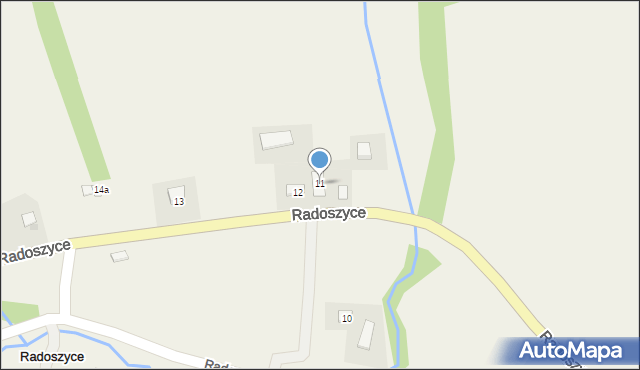 Radoszyce, Radoszyce, 11, mapa Radoszyce