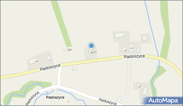 Radoszyce, Radoszyce, 13, mapa Radoszyce