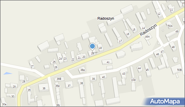 Radoszyn, Radoszyn, 19, mapa Radoszyn