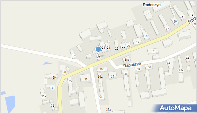 Radoszyn, Radoszyn, 26, mapa Radoszyn