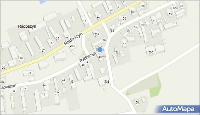 Radoszyn, Radoszyn, 48, mapa Radoszyn