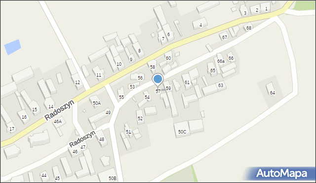 Radoszyn, Radoszyn, 57, mapa Radoszyn