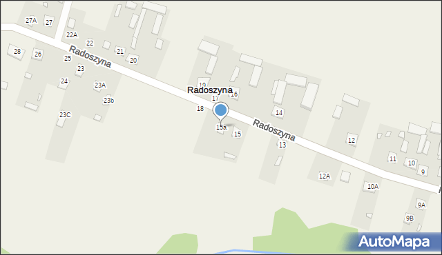 Radoszyna, Radoszyna, 15a, mapa Radoszyna