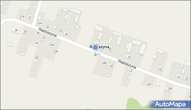 Radoszyna, Radoszyna, 18, mapa Radoszyna