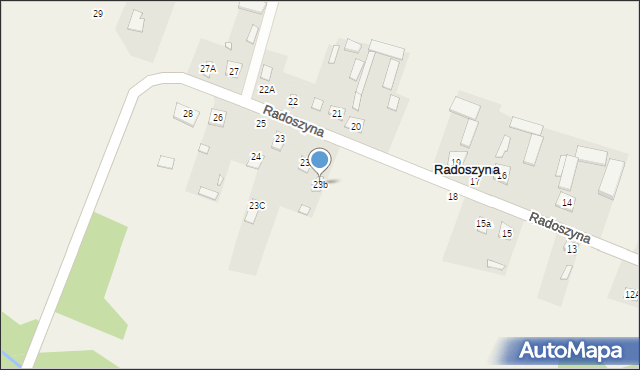 Radoszyna, Radoszyna, 23b, mapa Radoszyna