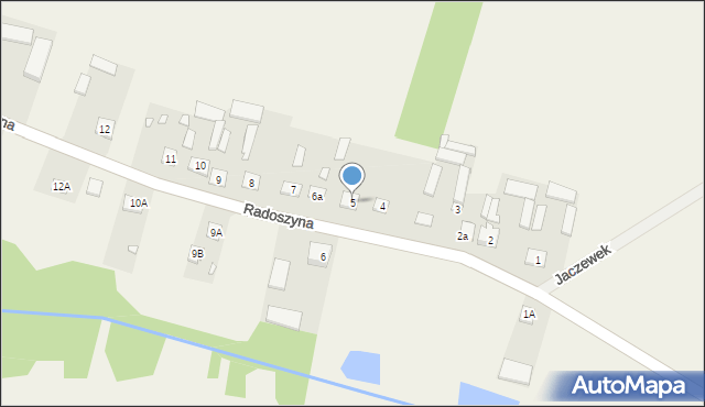 Radoszyna, Radoszyna, 5, mapa Radoszyna