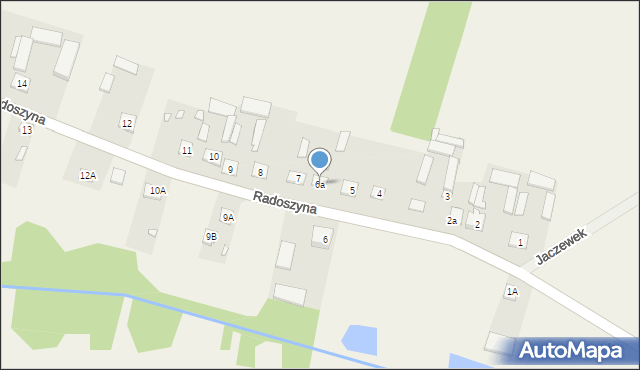 Radoszyna, Radoszyna, 6a, mapa Radoszyna