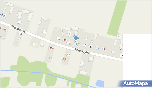 Radoszyna, Radoszyna, 8, mapa Radoszyna