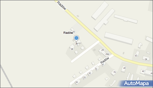 Radów, Radów, 35, mapa Radów