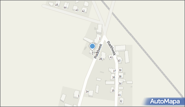 Radówek, Radówek, 2, mapa Radówek