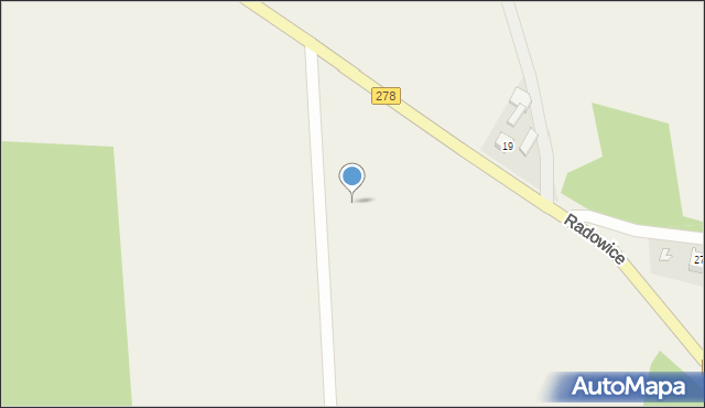 Radowice, Radowice, 16c, mapa Radowice